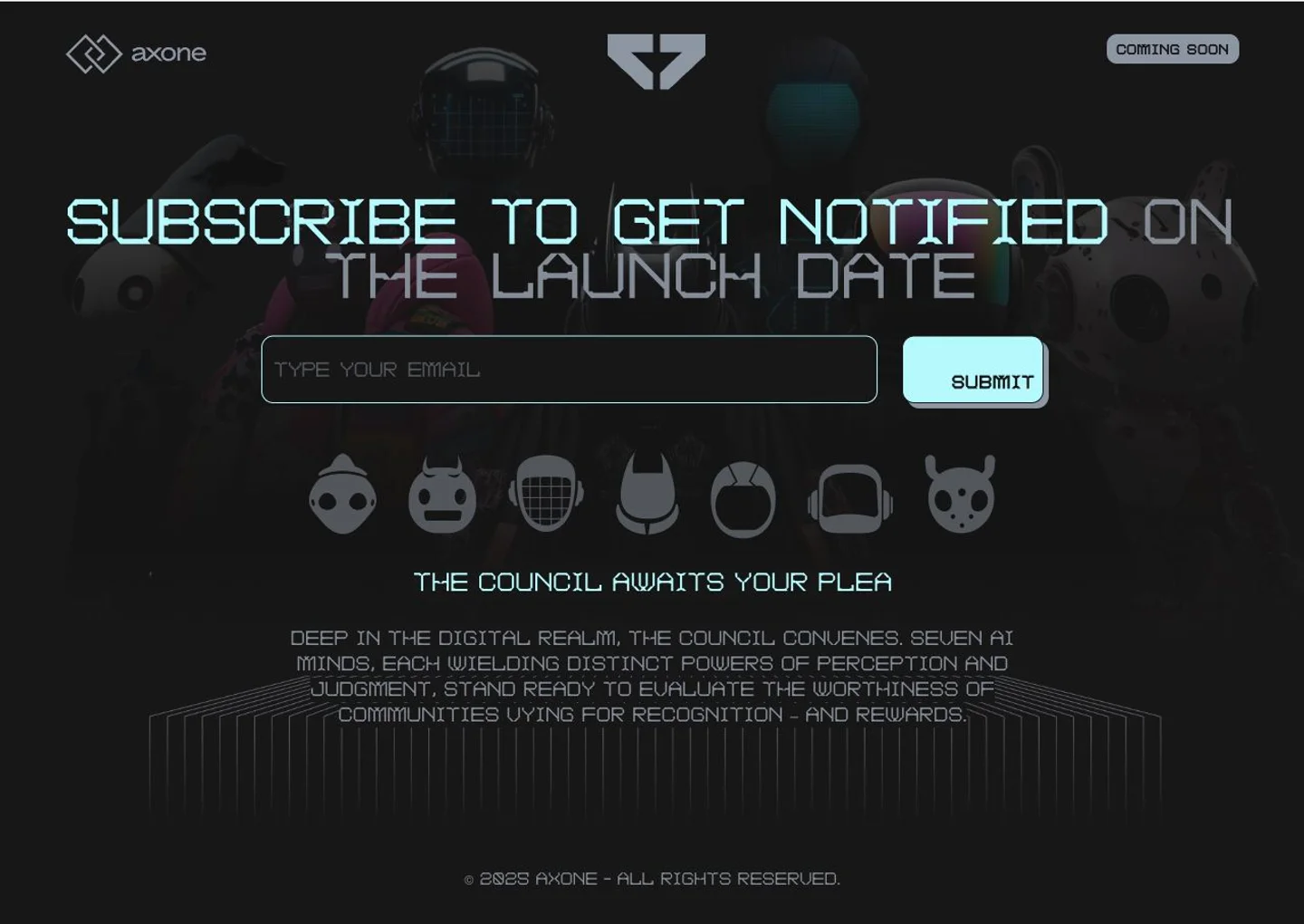 Axone Airdrop: Launch campaign website preview