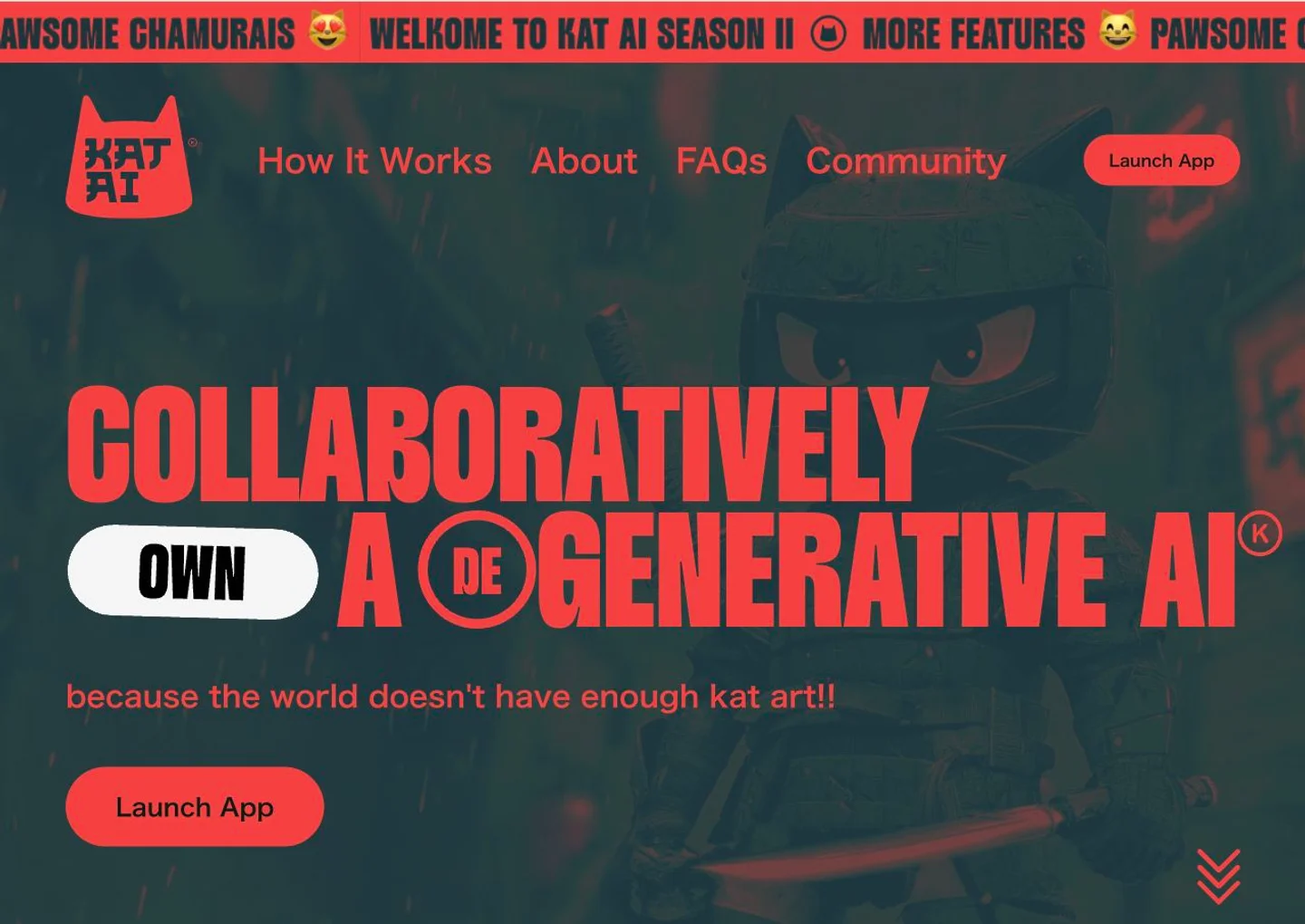 KatAI: Collaborative generative art website preview